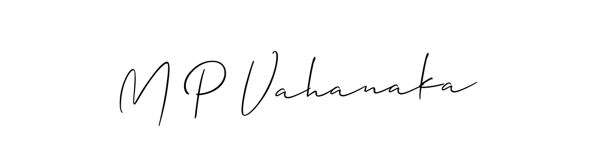 Best and Professional Signature Style for M P Vahanaka. Allison_Script Best Signature Style Collection. M P Vahanaka signature style 2 images and pictures png