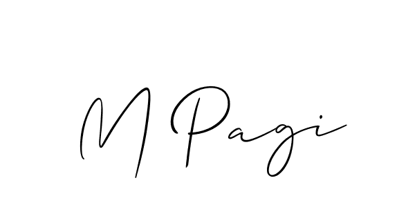 It looks lik you need a new signature style for name M Pagi. Design unique handwritten (Allison_Script) signature with our free signature maker in just a few clicks. M Pagi signature style 2 images and pictures png