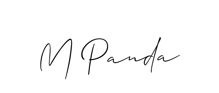 You should practise on your own different ways (Allison_Script) to write your name (M Panda) in signature. don't let someone else do it for you. M Panda signature style 2 images and pictures png