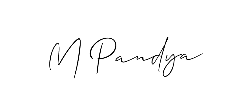 Make a short M Pandya signature style. Manage your documents anywhere anytime using Allison_Script. Create and add eSignatures, submit forms, share and send files easily. M Pandya signature style 2 images and pictures png
