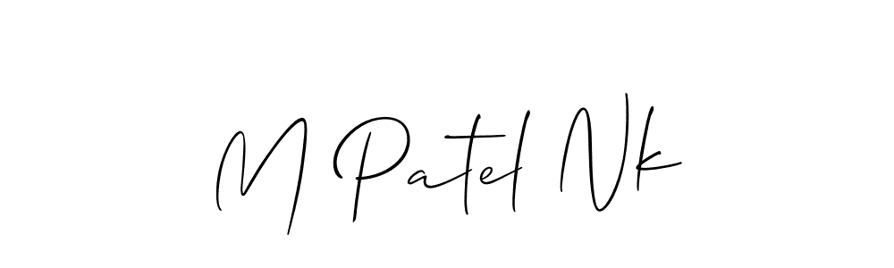 Make a beautiful signature design for name M Patel Nk. Use this online signature maker to create a handwritten signature for free. M Patel Nk signature style 2 images and pictures png