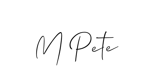 Similarly Allison_Script is the best handwritten signature design. Signature creator online .You can use it as an online autograph creator for name M Pete. M Pete signature style 2 images and pictures png