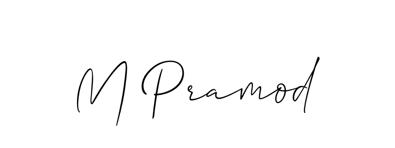 Make a beautiful signature design for name M Pramod. Use this online signature maker to create a handwritten signature for free. M Pramod signature style 2 images and pictures png