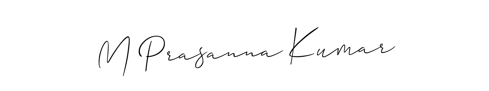 Design your own signature with our free online signature maker. With this signature software, you can create a handwritten (Allison_Script) signature for name M Prasanna Kumar. M Prasanna Kumar signature style 2 images and pictures png