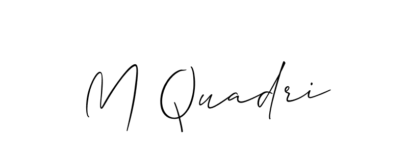 Best and Professional Signature Style for M Quadri. Allison_Script Best Signature Style Collection. M Quadri signature style 2 images and pictures png