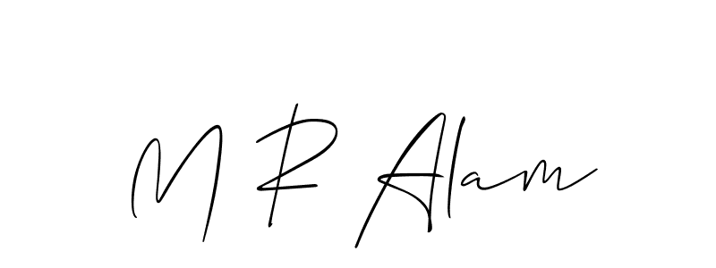Best and Professional Signature Style for M R Alam. Allison_Script Best Signature Style Collection. M R Alam signature style 2 images and pictures png