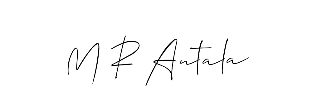 Create a beautiful signature design for name M R Antala. With this signature (Allison_Script) fonts, you can make a handwritten signature for free. M R Antala signature style 2 images and pictures png