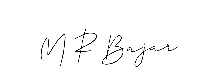 M R Bajar stylish signature style. Best Handwritten Sign (Allison_Script) for my name. Handwritten Signature Collection Ideas for my name M R Bajar. M R Bajar signature style 2 images and pictures png