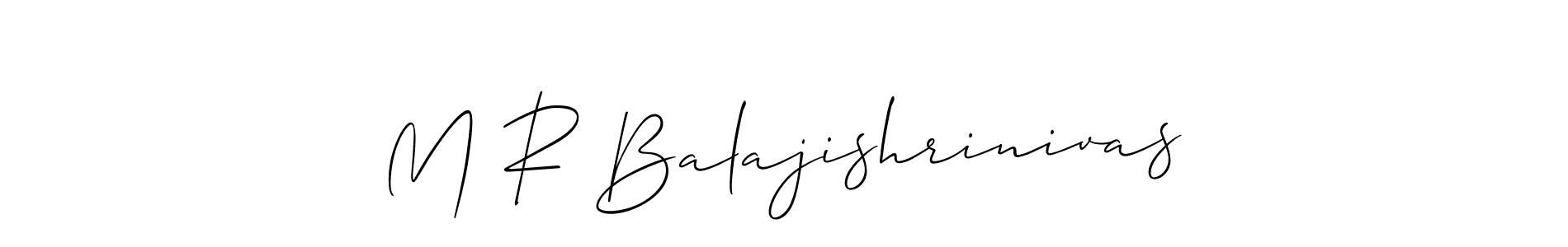 You can use this online signature creator to create a handwritten signature for the name M R Balajishrinivas. This is the best online autograph maker. M R Balajishrinivas signature style 2 images and pictures png