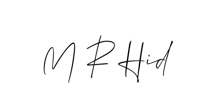 Check out images of Autograph of M R Hid name. Actor M R Hid Signature Style. Allison_Script is a professional sign style online. M R Hid signature style 2 images and pictures png