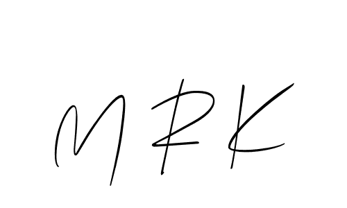 How to Draw M R K signature style? Allison_Script is a latest design signature styles for name M R K. M R K signature style 2 images and pictures png