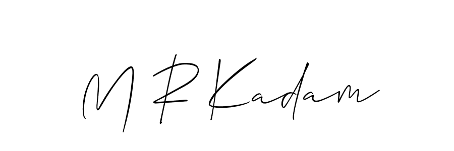 This is the best signature style for the M R Kadam name. Also you like these signature font (Allison_Script). Mix name signature. M R Kadam signature style 2 images and pictures png