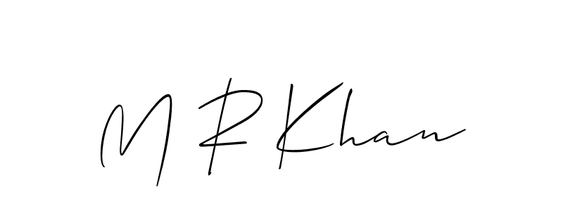 Similarly Allison_Script is the best handwritten signature design. Signature creator online .You can use it as an online autograph creator for name M R Khan. M R Khan signature style 2 images and pictures png