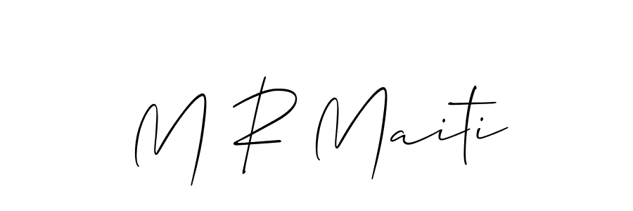 M R Maiti stylish signature style. Best Handwritten Sign (Allison_Script) for my name. Handwritten Signature Collection Ideas for my name M R Maiti. M R Maiti signature style 2 images and pictures png