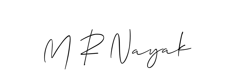 How to Draw M R Nayak signature style? Allison_Script is a latest design signature styles for name M R Nayak. M R Nayak signature style 2 images and pictures png