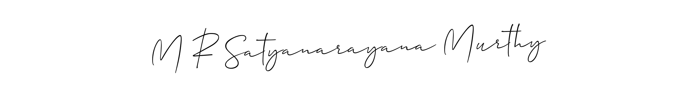 Also You can easily find your signature by using the search form. We will create M R Satyanarayana Murthy name handwritten signature images for you free of cost using Allison_Script sign style. M R Satyanarayana Murthy signature style 2 images and pictures png