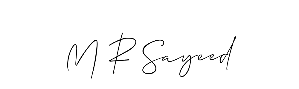 Make a beautiful signature design for name M R Sayeed. Use this online signature maker to create a handwritten signature for free. M R Sayeed signature style 2 images and pictures png