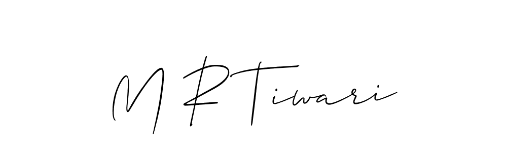 Make a beautiful signature design for name M R Tiwari. Use this online signature maker to create a handwritten signature for free. M R Tiwari signature style 2 images and pictures png
