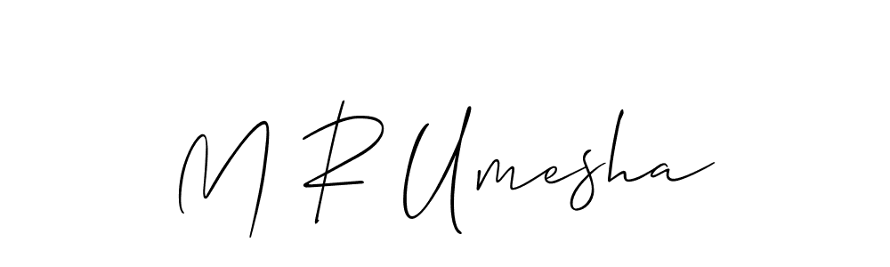 Best and Professional Signature Style for M R Umesha. Allison_Script Best Signature Style Collection. M R Umesha signature style 2 images and pictures png