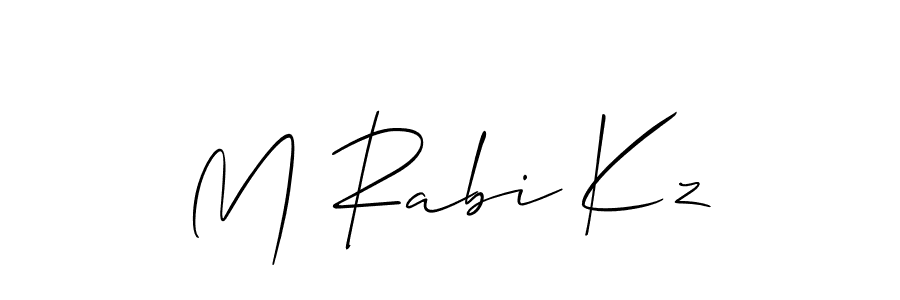 Make a beautiful signature design for name M Rabi Kz. Use this online signature maker to create a handwritten signature for free. M Rabi Kz signature style 2 images and pictures png