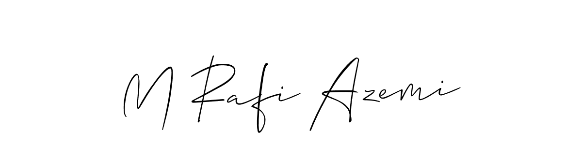 It looks lik you need a new signature style for name M Rafi Azemi. Design unique handwritten (Allison_Script) signature with our free signature maker in just a few clicks. M Rafi Azemi signature style 2 images and pictures png