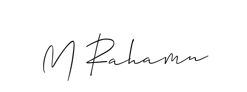 Check out images of Autograph of M Rahamn name. Actor M Rahamn Signature Style. Allison_Script is a professional sign style online. M Rahamn signature style 2 images and pictures png