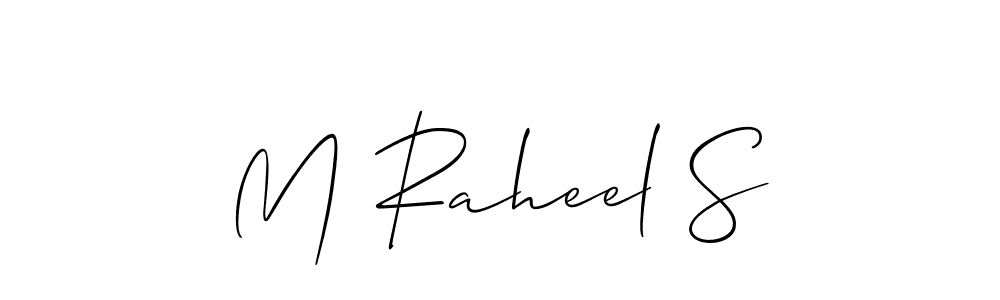 You can use this online signature creator to create a handwritten signature for the name M Raheel S. This is the best online autograph maker. M Raheel S signature style 2 images and pictures png