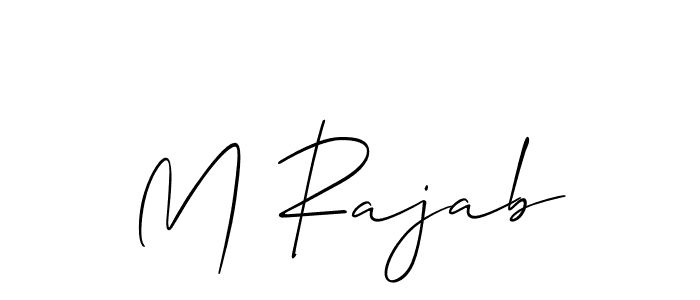 Here are the top 10 professional signature styles for the name M Rajab. These are the best autograph styles you can use for your name. M Rajab signature style 2 images and pictures png