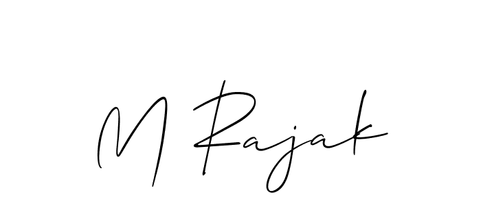 Similarly Allison_Script is the best handwritten signature design. Signature creator online .You can use it as an online autograph creator for name M Rajak. M Rajak signature style 2 images and pictures png