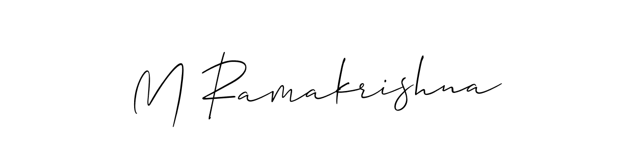 Best and Professional Signature Style for M Ramakrishna. Allison_Script Best Signature Style Collection. M Ramakrishna signature style 2 images and pictures png