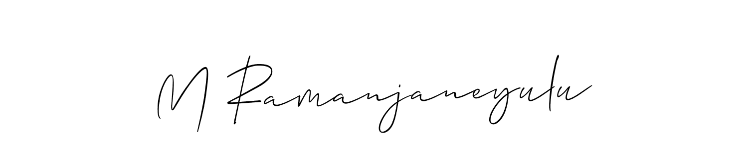 You should practise on your own different ways (Allison_Script) to write your name (M Ramanjaneyulu) in signature. don't let someone else do it for you. M Ramanjaneyulu signature style 2 images and pictures png