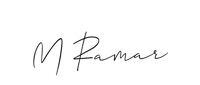 You can use this online signature creator to create a handwritten signature for the name M Ramar. This is the best online autograph maker. M Ramar signature style 2 images and pictures png