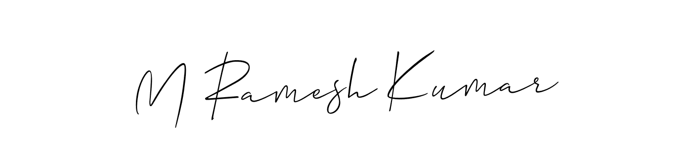 Make a beautiful signature design for name M Ramesh Kumar. Use this online signature maker to create a handwritten signature for free. M Ramesh Kumar signature style 2 images and pictures png