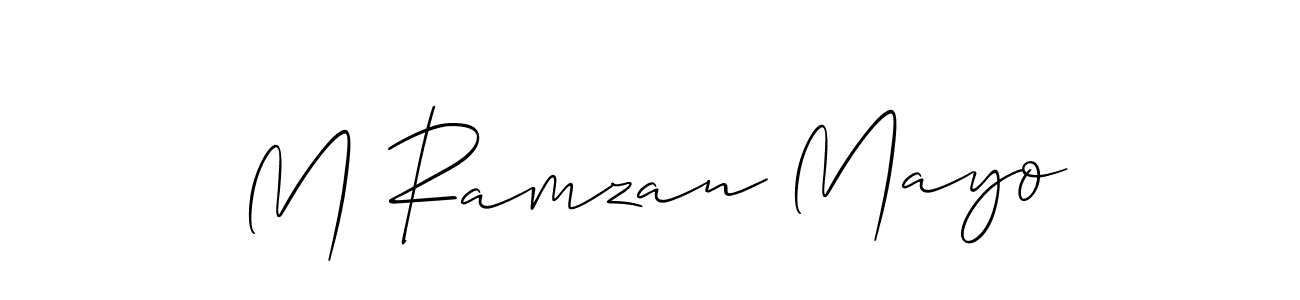 How to Draw M Ramzan Mayo signature style? Allison_Script is a latest design signature styles for name M Ramzan Mayo. M Ramzan Mayo signature style 2 images and pictures png