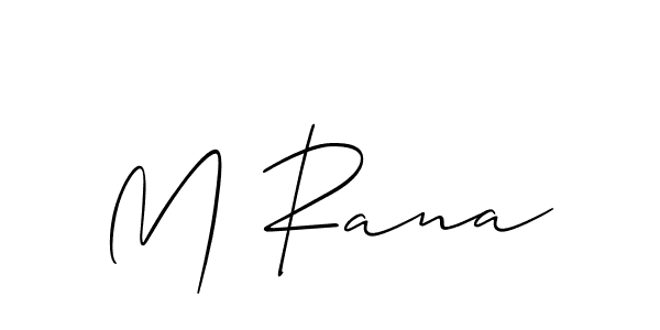 Make a beautiful signature design for name M Rana. Use this online signature maker to create a handwritten signature for free. M Rana signature style 2 images and pictures png
