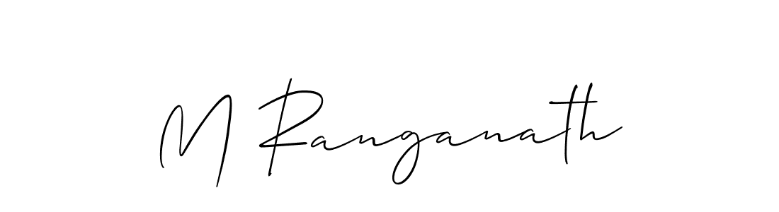 You should practise on your own different ways (Allison_Script) to write your name (M Ranganath) in signature. don't let someone else do it for you. M Ranganath signature style 2 images and pictures png