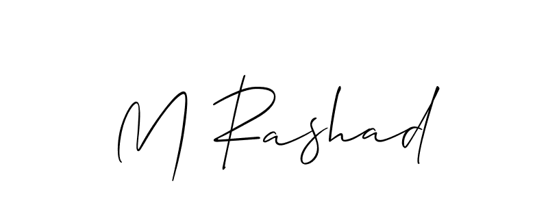 Make a beautiful signature design for name M Rashad. Use this online signature maker to create a handwritten signature for free. M Rashad signature style 2 images and pictures png