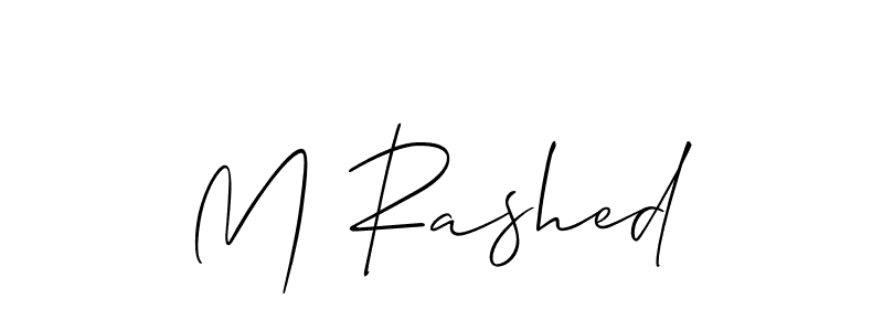 You can use this online signature creator to create a handwritten signature for the name M Rashed. This is the best online autograph maker. M Rashed signature style 2 images and pictures png