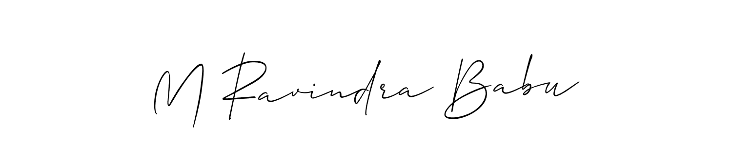 Make a beautiful signature design for name M Ravindra Babu. Use this online signature maker to create a handwritten signature for free. M Ravindra Babu signature style 2 images and pictures png