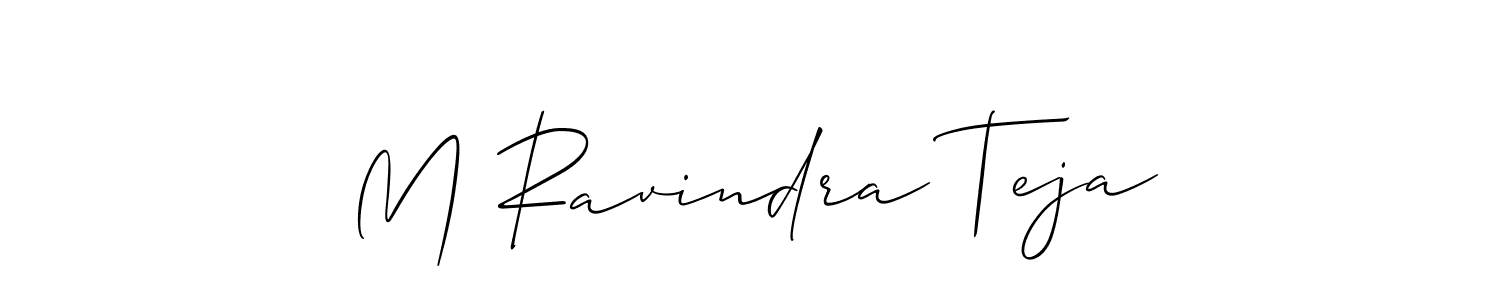 Check out images of Autograph of M Ravindra Teja name. Actor M Ravindra Teja Signature Style. Allison_Script is a professional sign style online. M Ravindra Teja signature style 2 images and pictures png
