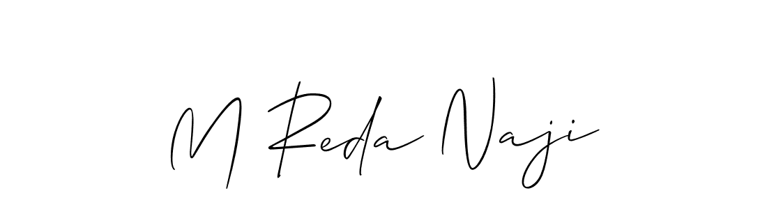 Make a short M Reda Naji signature style. Manage your documents anywhere anytime using Allison_Script. Create and add eSignatures, submit forms, share and send files easily. M Reda Naji signature style 2 images and pictures png