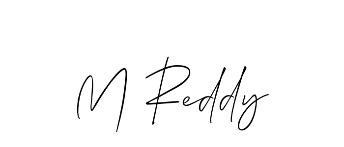 How to make M Reddy name signature. Use Allison_Script style for creating short signs online. This is the latest handwritten sign. M Reddy signature style 2 images and pictures png