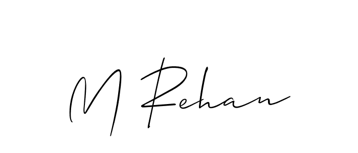 How to Draw M Rehan signature style? Allison_Script is a latest design signature styles for name M Rehan. M Rehan signature style 2 images and pictures png