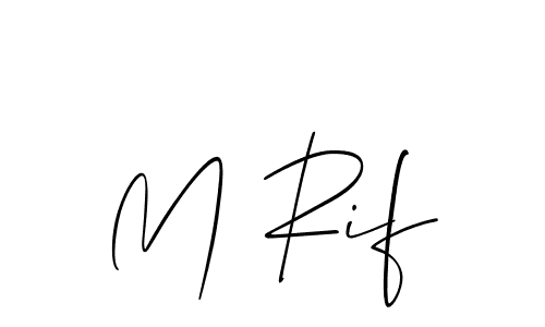 Make a beautiful signature design for name M Rif. Use this online signature maker to create a handwritten signature for free. M Rif signature style 2 images and pictures png