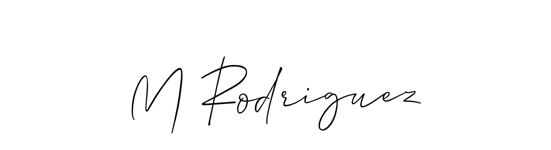 This is the best signature style for the M Rodriguez name. Also you like these signature font (Allison_Script). Mix name signature. M Rodriguez signature style 2 images and pictures png