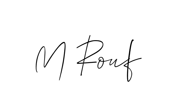 M Rouf stylish signature style. Best Handwritten Sign (Allison_Script) for my name. Handwritten Signature Collection Ideas for my name M Rouf. M Rouf signature style 2 images and pictures png