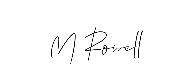 You can use this online signature creator to create a handwritten signature for the name M Rowell. This is the best online autograph maker. M Rowell signature style 2 images and pictures png