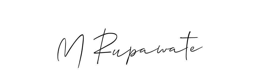 Similarly Allison_Script is the best handwritten signature design. Signature creator online .You can use it as an online autograph creator for name M Rupawate. M Rupawate signature style 2 images and pictures png