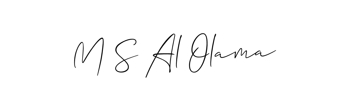 Here are the top 10 professional signature styles for the name M S Al Olama. These are the best autograph styles you can use for your name. M S Al Olama signature style 2 images and pictures png