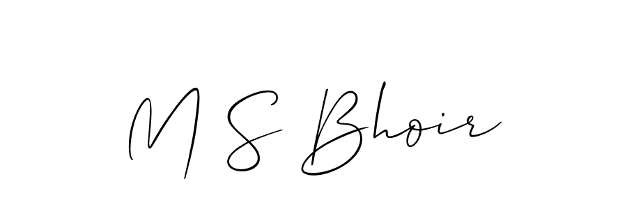 It looks lik you need a new signature style for name M S Bhoir. Design unique handwritten (Allison_Script) signature with our free signature maker in just a few clicks. M S Bhoir signature style 2 images and pictures png